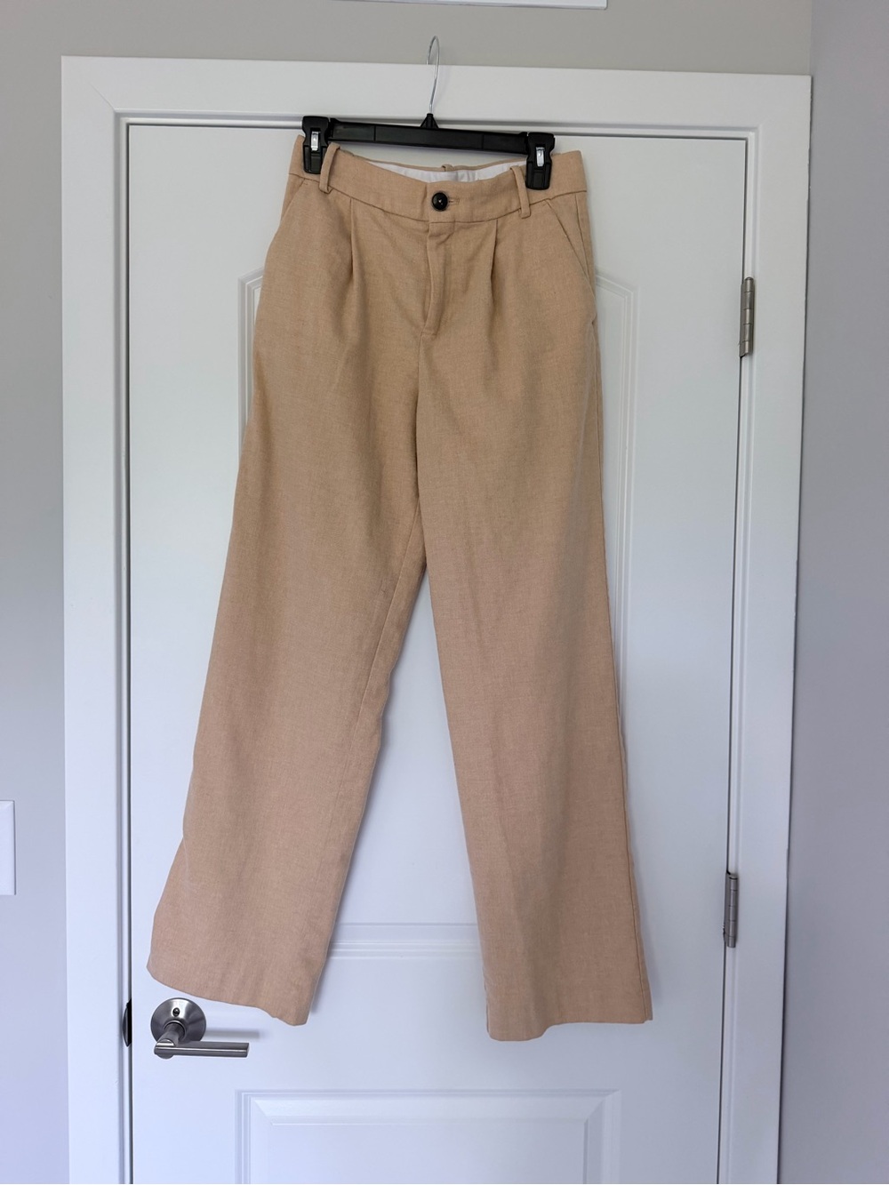 Mango yellow High-Rise Wide Leg Trousers